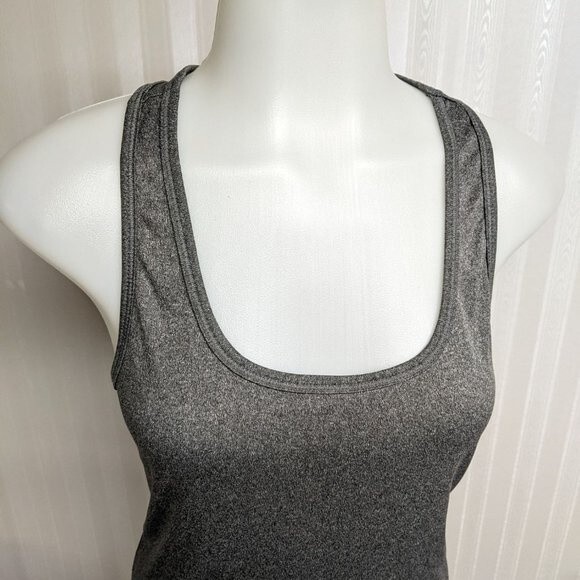 Reebok Tank Top Women Medium Activewear Performance T-Back Gray M - Picture 3 of 8
